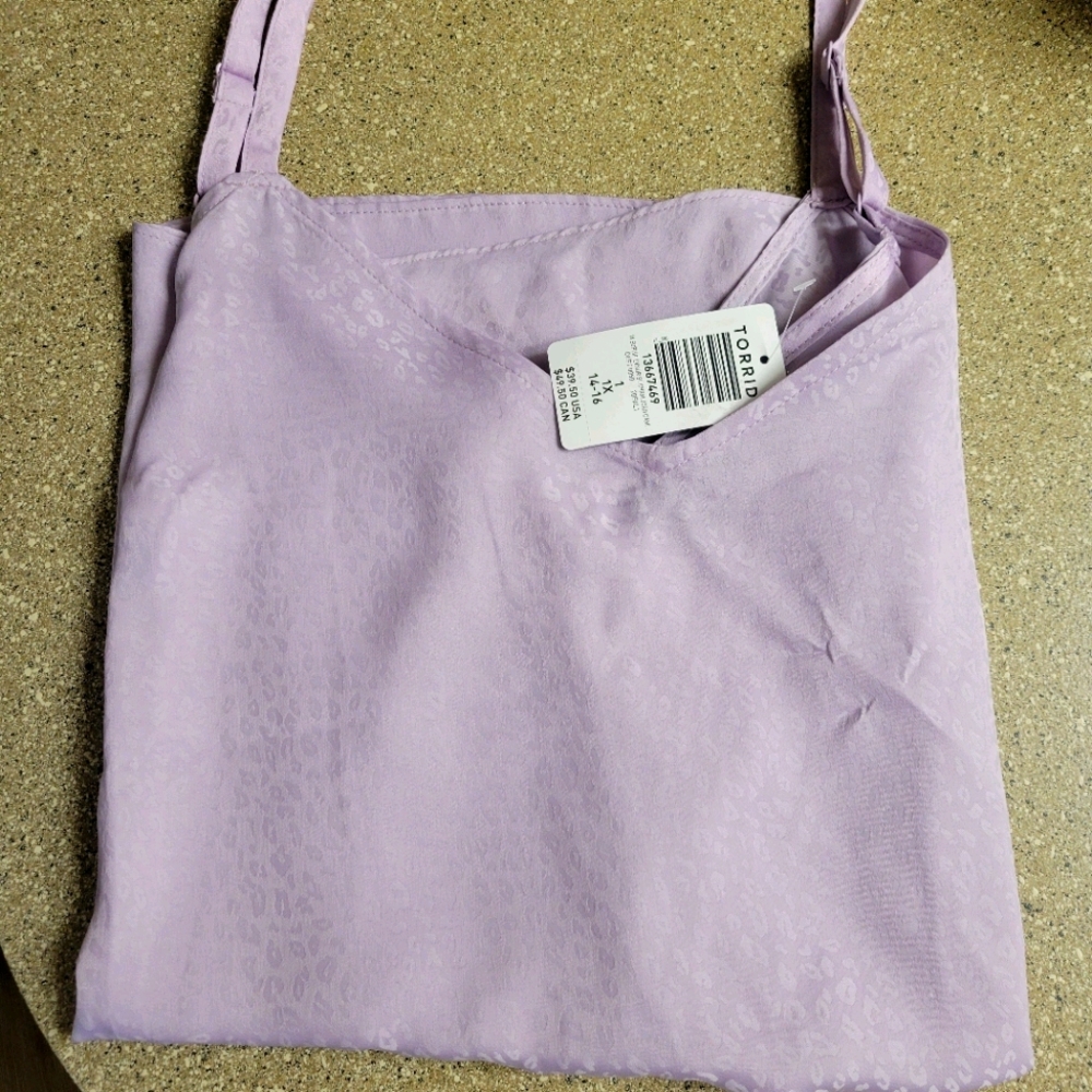 Torrid purple tank top